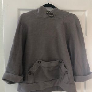 Mike & Chris grey hoodie with buttons